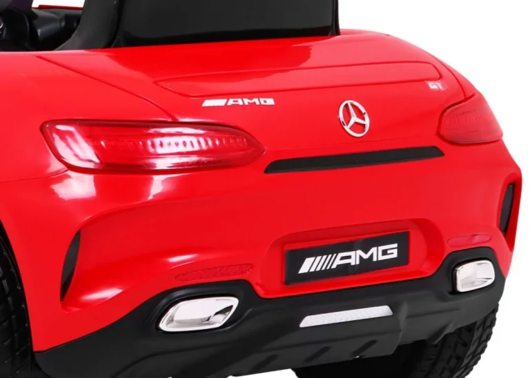 Mercedes Benz Gt Dječja Kolica Na Baterije Crvena + Daljinski Upravljač + Spori Start + Mp3 Led 8