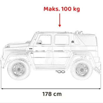 Mercedes Benz Maybach G650 Strong Bijela Auto Na Akumulator 3