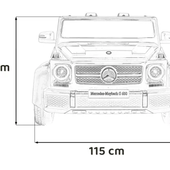 Mercedes Benz Maybach G650 Strong Plava Auto Na Akumulator 3