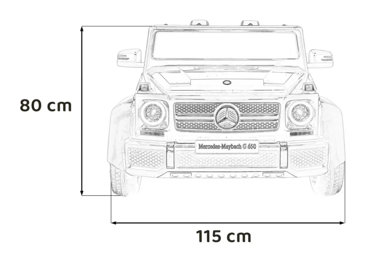 Mercedes Benz Maybach G650 Strong Plava Auto Na Akumulator 3
