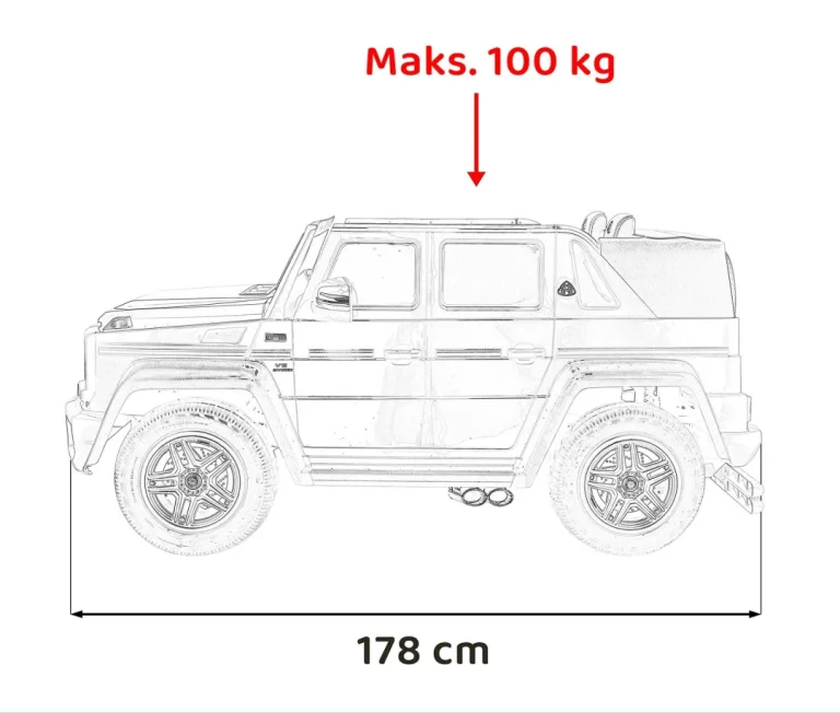 Mercedes Benz Maybach G650 Strong Plava Auto Na Akumulator 4