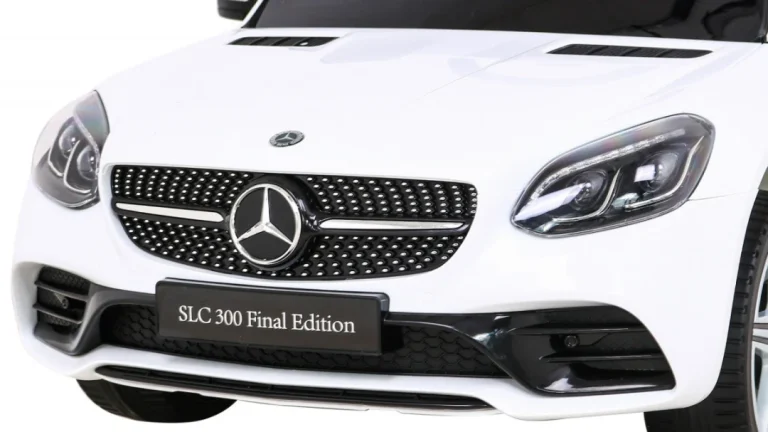 Mercedes Benz Slc300 Dječji Automobil Na Baterije, Bijeli + Mp3 Zvukovi, Svjetla, Bijela 12