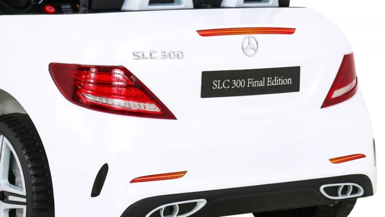 Mercedes Benz Slc300 Dječji Automobil Na Baterije, Bijeli + Mp3 Zvukovi, Svjetla, Bijela 13