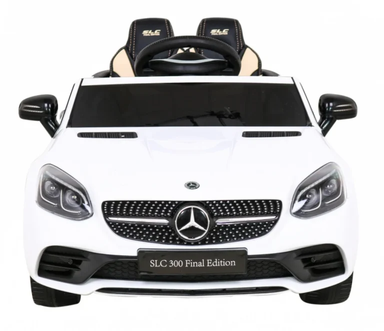 Mercedes Benz Slc300 Dječji Automobil Na Baterije, Bijeli + Mp3 Zvukovi, Svjetla, Bijela 3