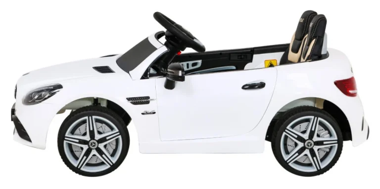 Mercedes Benz Slc300 Dječji Automobil Na Baterije, Bijeli + Mp3 Zvukovi, Svjetla, Bijela 4
