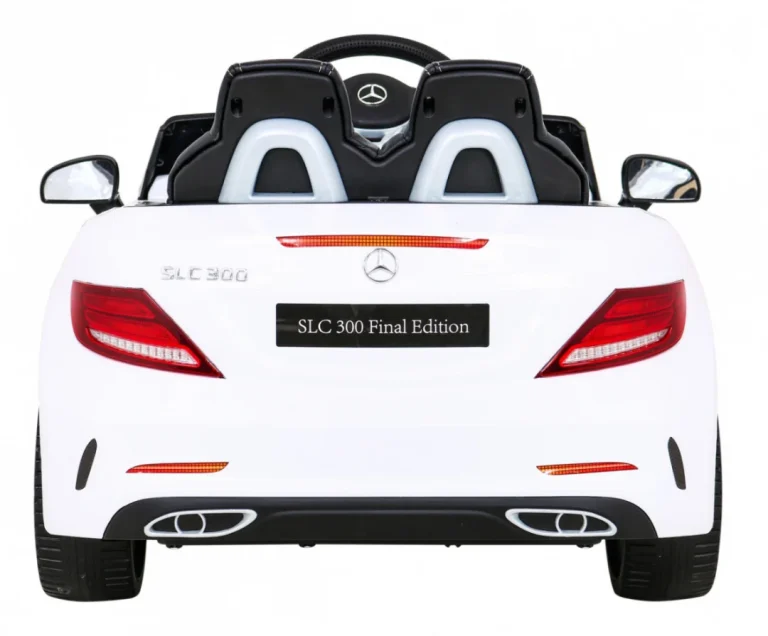 Mercedes Benz Slc300 Dječji Automobil Na Baterije, Bijeli + Mp3 Zvukovi, Svjetla, Bijela 6