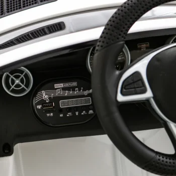 Mercedes Benz Slc300 Dječji Automobil Na Baterije, Bijeli + Mp3 Zvukovi, Svjetla, Bijela 8