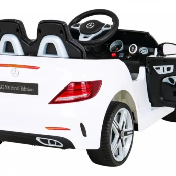 Mercedes Benz Slc300 Dječji Automobil Na Baterije, Bijeli + Mp3 Zvukovi, Svjetla, Bijela 9