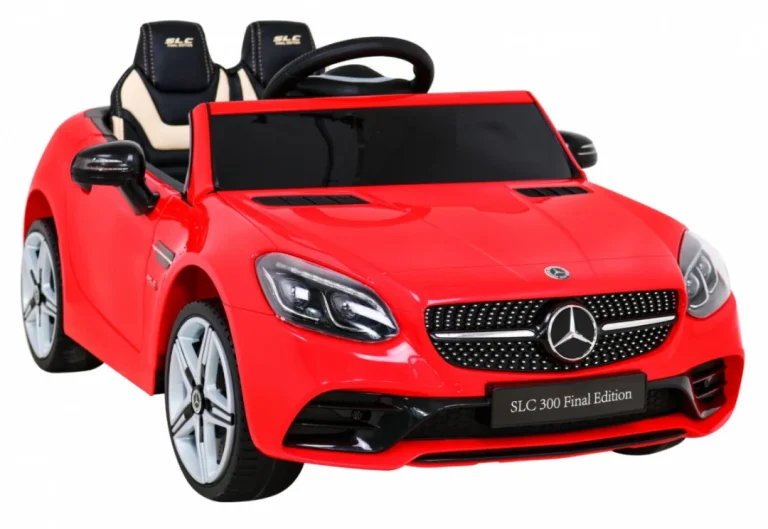 Mercedes Benz Slc300 Dječji Automobil Na Baterije, Crveni + Mp3 Zvukovi, Svjetla, Crvena 10