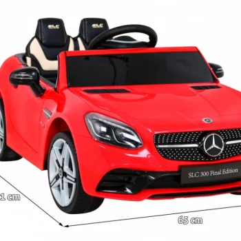 Mercedes Benz Slc300 Dječji Automobil Na Baterije, Crveni + Mp3 Zvukovi, Svjetla, Crvena 2