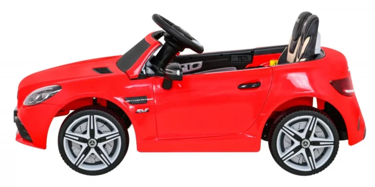 Mercedes Benz Slc300 Dječji Automobil Na Baterije, Crveni + Mp3 Zvukovi, Svjetla, Crvena 4