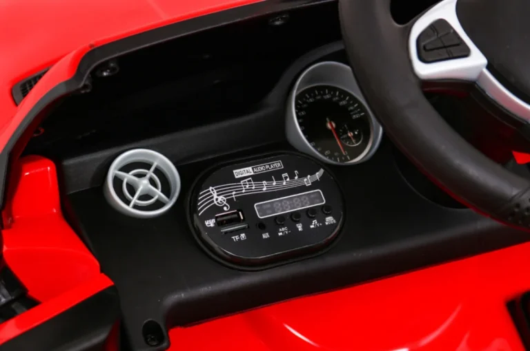 Mercedes Benz Slc300 Dječji Automobil Na Baterije, Crveni + Mp3 Zvukovi, Svjetla, Crvena 8