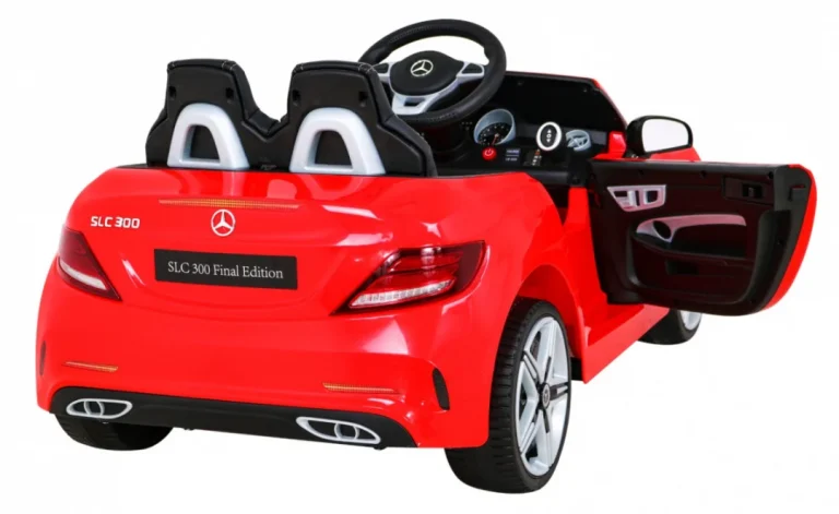 Mercedes Benz Slc300 Dječji Automobil Na Baterije, Crveni + Mp3 Zvukovi, Svjetla, Crvena 9