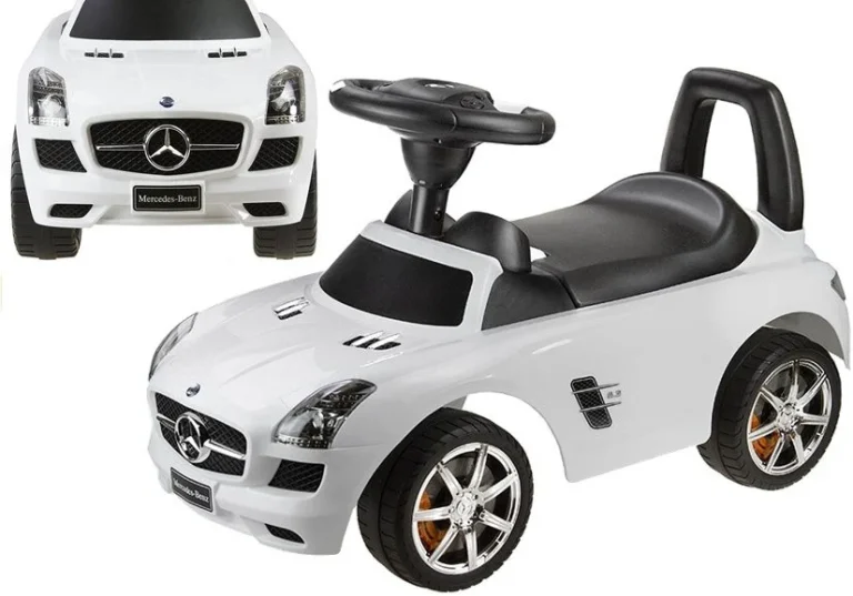 Mercedes Benz Sls Amg Bijela Dječji Autić Za Guranje 2