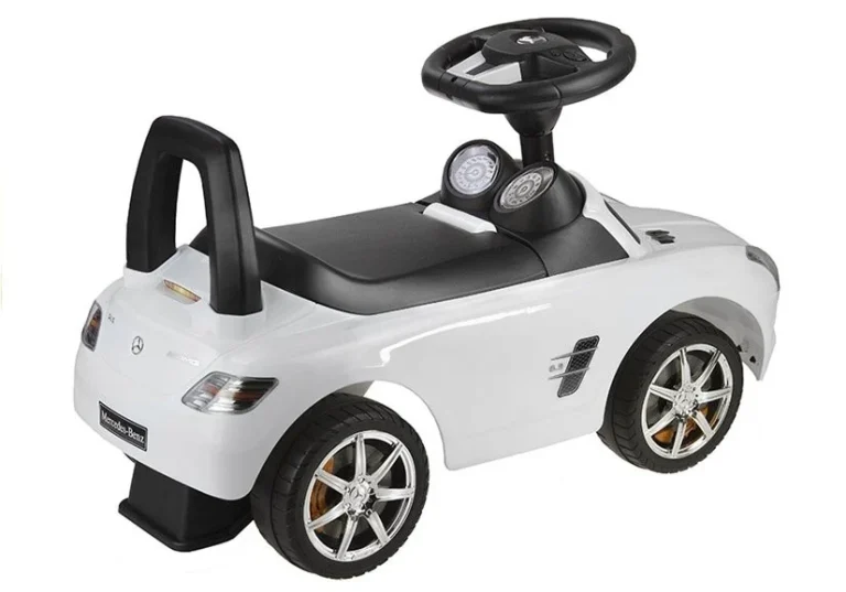 Mercedes Benz Sls Amg Bijela Dječji Autić Za Guranje 3