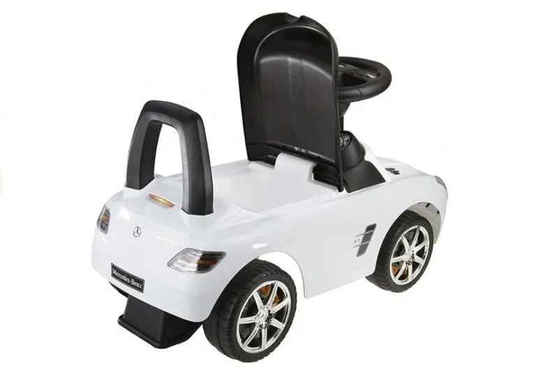 Mercedes Benz Sls Amg Bijela Dječji Autić Za Guranje 7