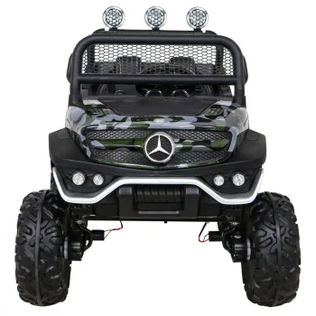 Mercedes Benz Unimog Za Djecu Camo Boja + 4x4 Pogon + Daljinski Upravljač + Prtljažnik + Spori 3