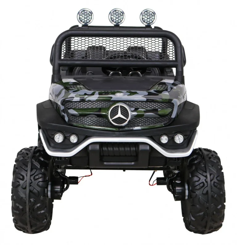 Mercedes Benz Unimog Za Djecu Camo Boja + 4x4 Pogon + Daljinski Upravljač + Prtljažnik + Spori 3