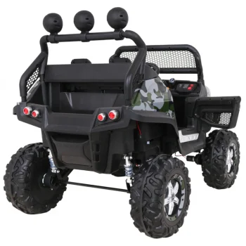Mercedes Benz Unimog Za Djecu Camo Boja + 4x4 Pogon + Daljinski Upravljač + Prtljažnik + Spori 8