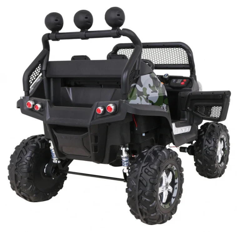 Mercedes Benz Unimog Za Djecu Camo Boja + 4x4 Pogon + Daljinski Upravljač + Prtljažnik + Spori 8