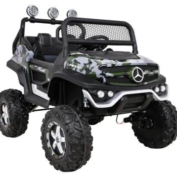 Mercedes Benz Unimog Za Djecu Camo Boja + 4x4 Pogon + Daljinski Upravljač + Prtljažnik + Spori 9
