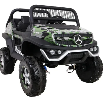 Mercedes Benz Unimog Za Djecu Kamuflažna Boja + 4x4 Pogon + Daljinski Upravljač + Nosač Za Prtljagu 12