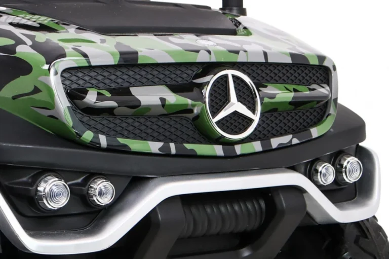 Mercedes Benz Unimog Za Djecu Kamuflažna Boja + 4x4 Pogon + Daljinski Upravljač + Nosač Za Prtljagu 13