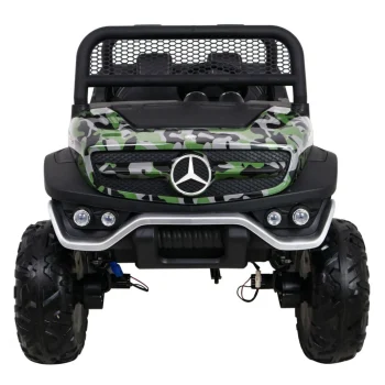 Mercedes Benz Unimog Za Djecu Kamuflažna Boja + 4x4 Pogon + Daljinski Upravljač + Nosač Za Prtljagu 3