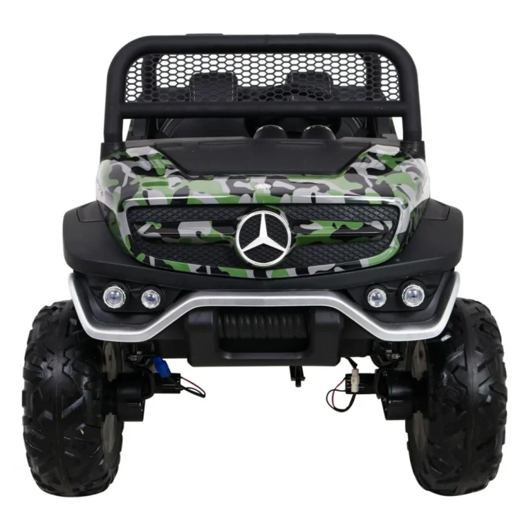 Mercedes Benz Unimog Za Djecu Kamuflažna Boja + 4x4 Pogon + Daljinski Upravljač + Nosač Za Prtljagu 3