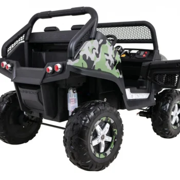 Mercedes Benz Unimog Za Djecu Kamuflažna Boja + 4x4 Pogon + Daljinski Upravljač + Nosač Za Prtljagu 9