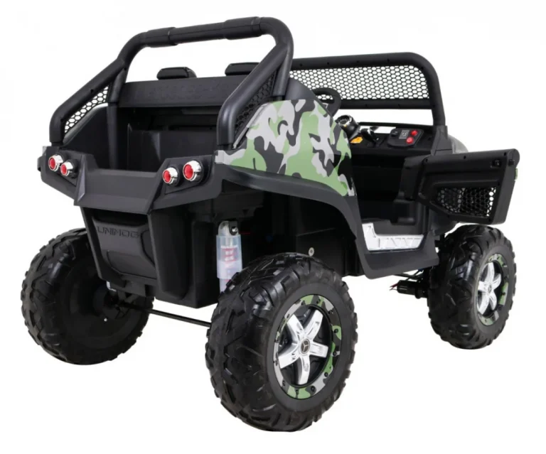 Mercedes Benz Unimog Za Djecu Kamuflažna Boja + 4x4 Pogon + Daljinski Upravljač + Nosač Za Prtljagu 9