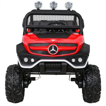 Mercedes Benz Unimog Za Djecu Terenski Crveni + 4x4 Pogon + Daljinski Upravljač, Crvena 3