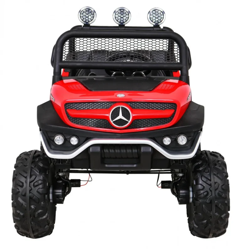 Mercedes Benz Unimog Za Djecu Terenski Crveni + 4x4 Pogon + Daljinski Upravljač, Crvena 3