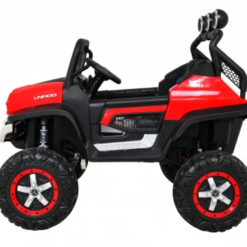 Mercedes Benz Unimog Za Djecu Terenski Crveni + 4x4 Pogon + Daljinski Upravljač, Crvena 4
