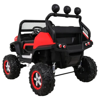 Mercedes Benz Unimog Za Djecu Terenski Crveni + 4x4 Pogon + Daljinski Upravljač, Crvena 5