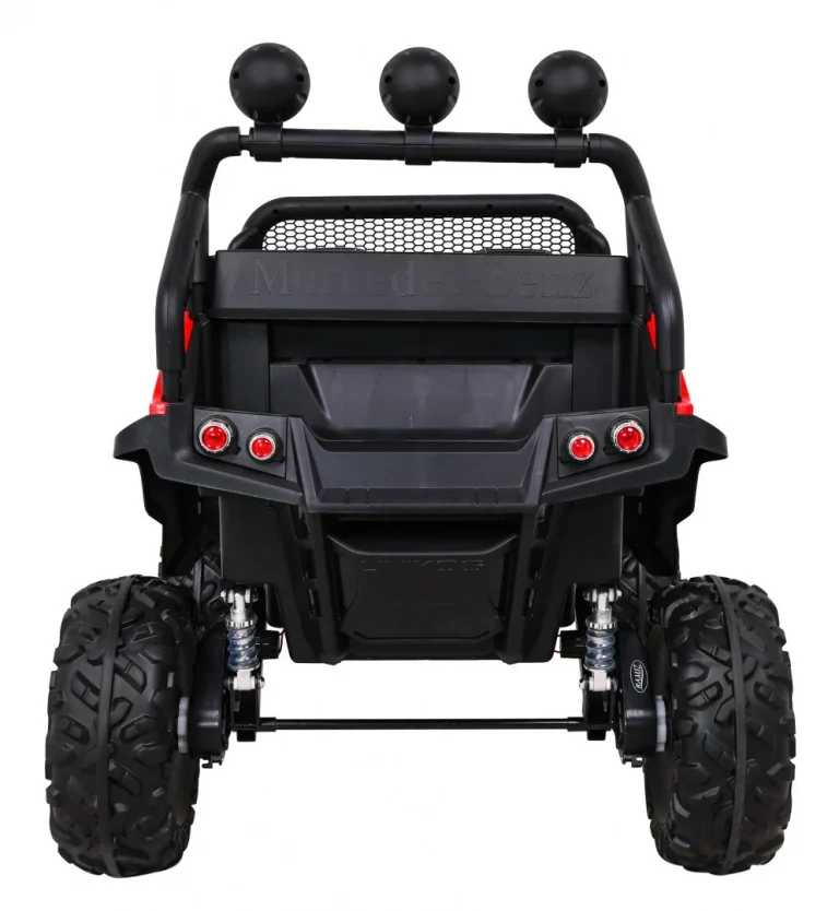 Mercedes Benz Unimog Za Djecu Terenski Crveni + 4x4 Pogon + Daljinski Upravljač, Crvena 6