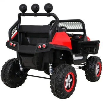 Mercedes Benz Unimog Za Djecu Terenski Crveni + 4x4 Pogon + Daljinski Upravljač, Crvena 9