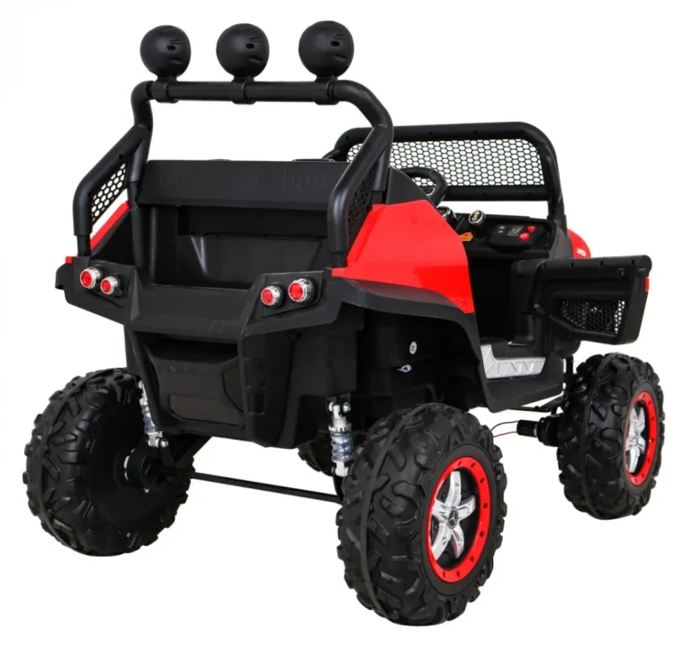 Mercedes Benz Unimog Za Djecu Terenski Crveni + 4x4 Pogon + Daljinski Upravljač, Crvena 9
