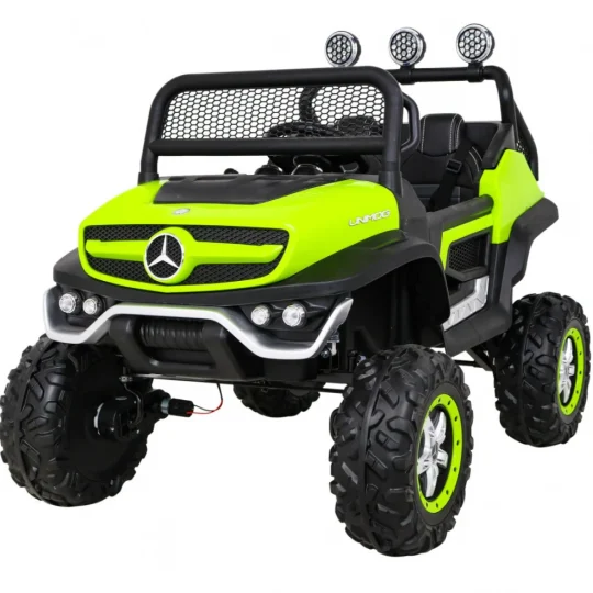 Mercedes Benz Unimog Za Djecu Zeleni + 4x4 Pogon, Zelena 1