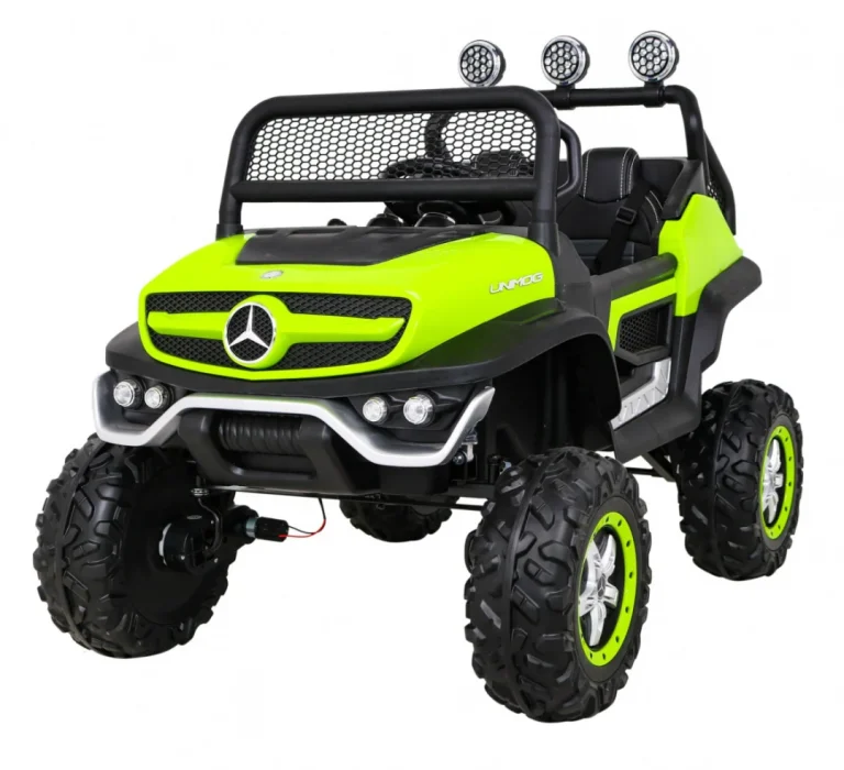 Mercedes Benz Unimog Za Djecu Zeleni + 4x4 Pogon, Zelena 1