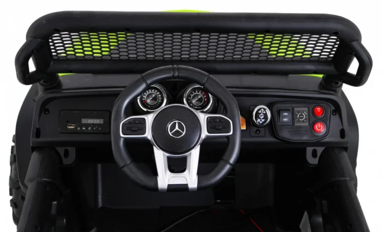 Mercedes Benz Unimog Za Djecu Zeleni + 4x4 Pogon, Zelena 10