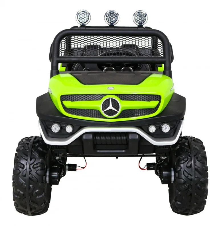 Mercedes Benz Unimog Za Djecu Zeleni + 4x4 Pogon, Zelena 3