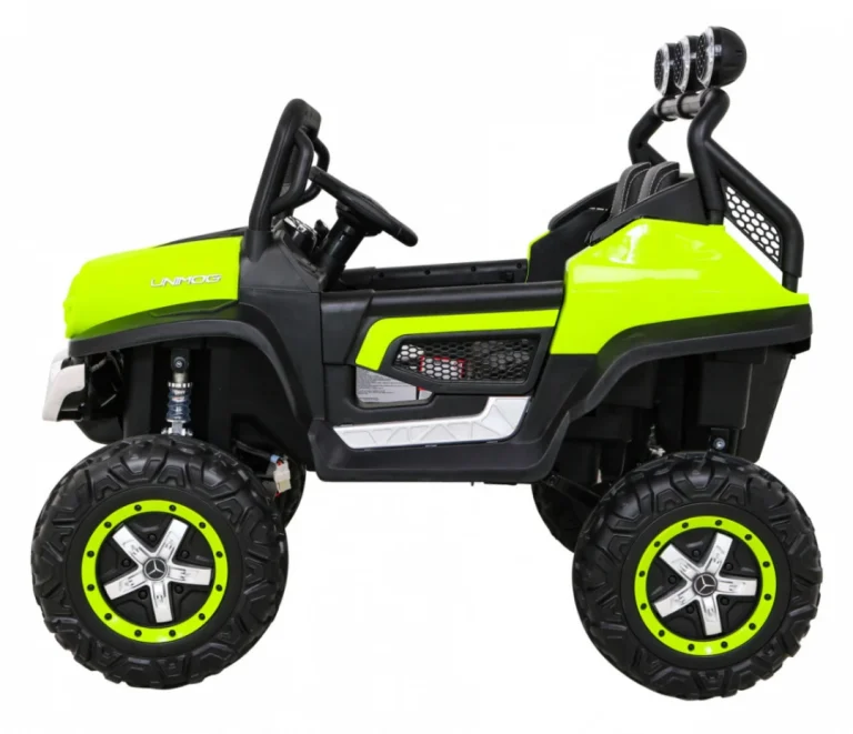 Mercedes Benz Unimog Za Djecu Zeleni + 4x4 Pogon, Zelena 4