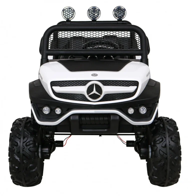 Mercedes Benz Unimog Za Djecu Bijela Boja + 4x4 Pogon + Daljinski Upravljač + Prtljažnik + Spori 3