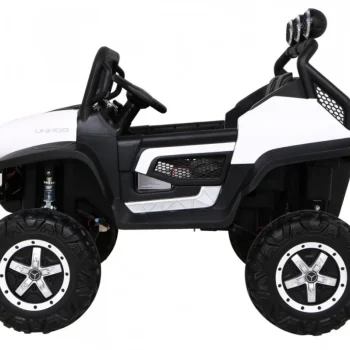 Mercedes Benz Unimog Za Djecu Bijela Boja + 4x4 Pogon + Daljinski Upravljač + Prtljažnik + Spori 4