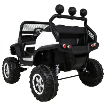 Mercedes Benz Unimog Za Djecu Bijela Boja + 4x4 Pogon + Daljinski Upravljač + Prtljažnik + Spori 5