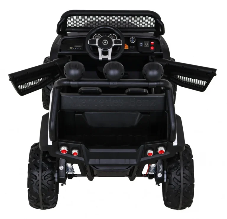 Mercedes Benz Unimog Za Djecu Bijela Boja + 4x4 Pogon + Daljinski Upravljač + Prtljažnik + Spori 7