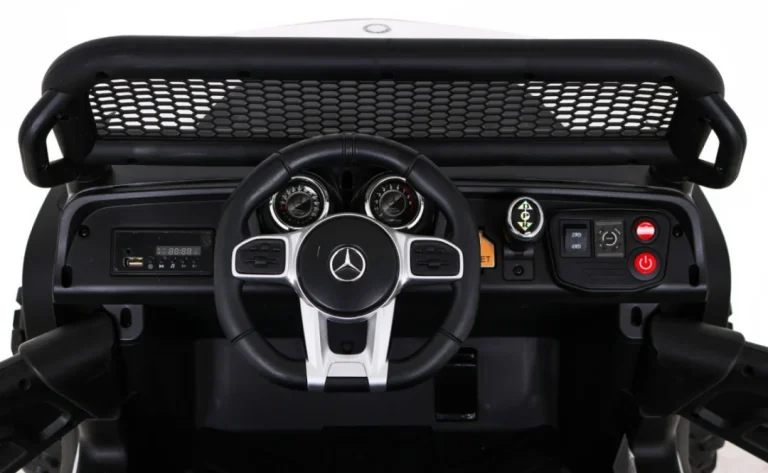 Mercedes Benz Unimog Za Djecu Bijela Boja + 4x4 Pogon + Daljinski Upravljač + Prtljažnik + Spori 8