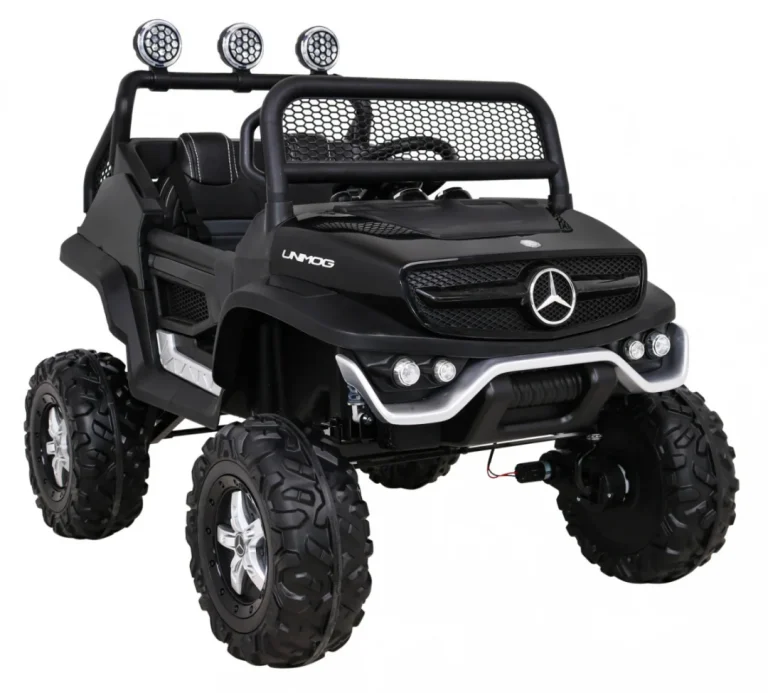 Mercedes Benz Unimog Za Djecu Crni + Terenski 4x4, Crna 10
