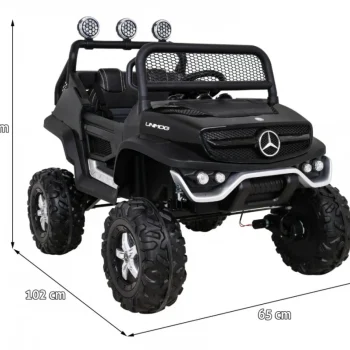 Mercedes Benz Unimog Za Djecu Crni + Terenski 4x4, Crna 2